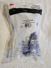 NEW 3M 334 Chemical Splash Impact Safety Goggles Clear-New, sealed