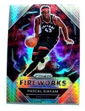 Pascal Siakam Hyper Silver Prizm Fireworks #21 Toronto Raptors NBA 2020-21 