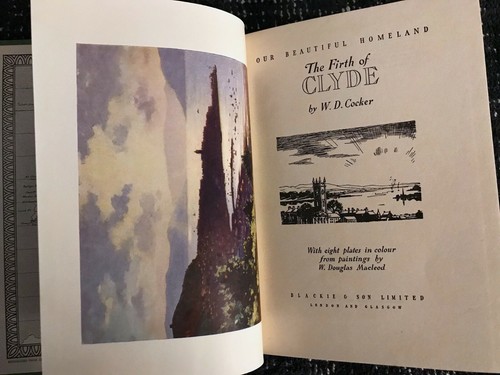 The Firth of Clyde, by W. D. Cocker - c:1950 - Vintage, Hardcover Book w/ DJ - Picture 7 of 12