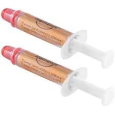 2PCS High Performance Gold Thermal Grease CPU Heatsink Compound Paste Syringe
