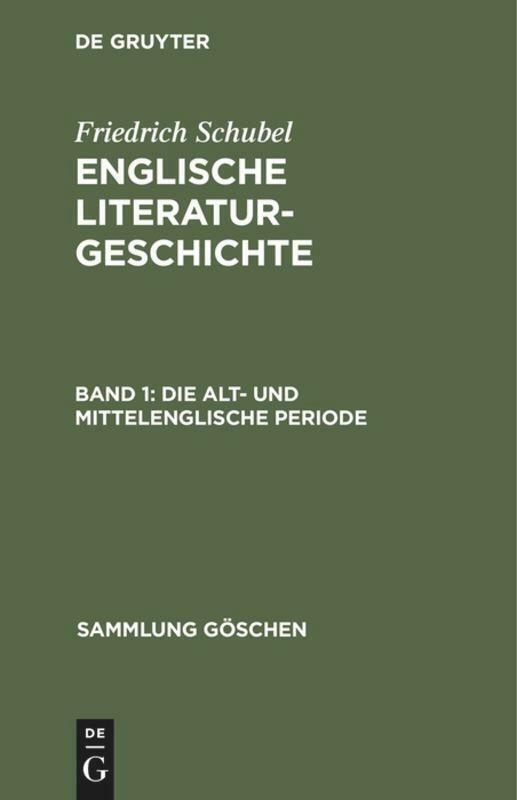 Thumbnail - Die Alt- Und Mittelenglische Periode | Buch | 9783111015545