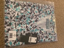 Med Couture scrub top size small triangle shapes