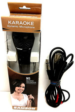 Samson Karaoke Dynamic Microphone M5 New in Sealed Box  bonus 10 ft cable
