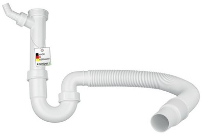 Flexibler Röhrensiphon Geräteanschluss Küche 1 1/2 Zoll made in germany