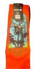 STANCE FUL CREW SOCKS.NEW GRATEFUL DEAD RED SKELETON CUSHIONED MUSIC ALBUM S23