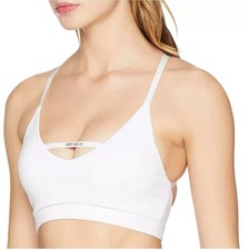 Nike Women's Indy JDI Dri-FIT Strappy Sports Bra White Size M