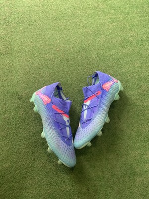 Puma FUTURE 7 ULTIMATE MXSG Soccer Cleat Bluemazing/Peppermint 107916-01 Size8.5