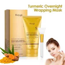 Kojic Acid Turmeric Collagen Night Wrapping Mask, Turmeric Peel off Facial Mask