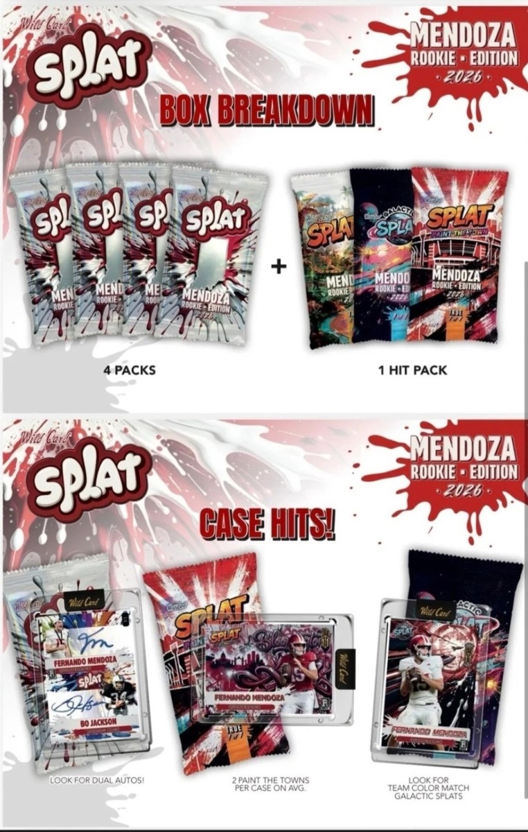 2026 Wild Card SPLAT Fernando Mendoza Rookie Edition Box