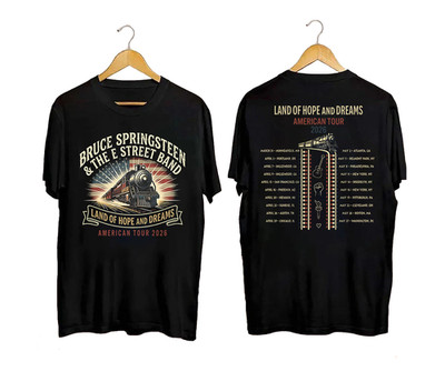 Bruce Springsteen 2026 Tour Shirt E Street Band Hope Dreams Tee