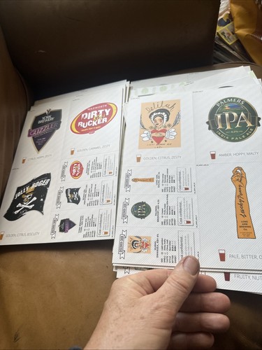 Bin 288 X Double Beer Pump Labels 6 X 4” Approx Double Sided - Picture 19 of 24