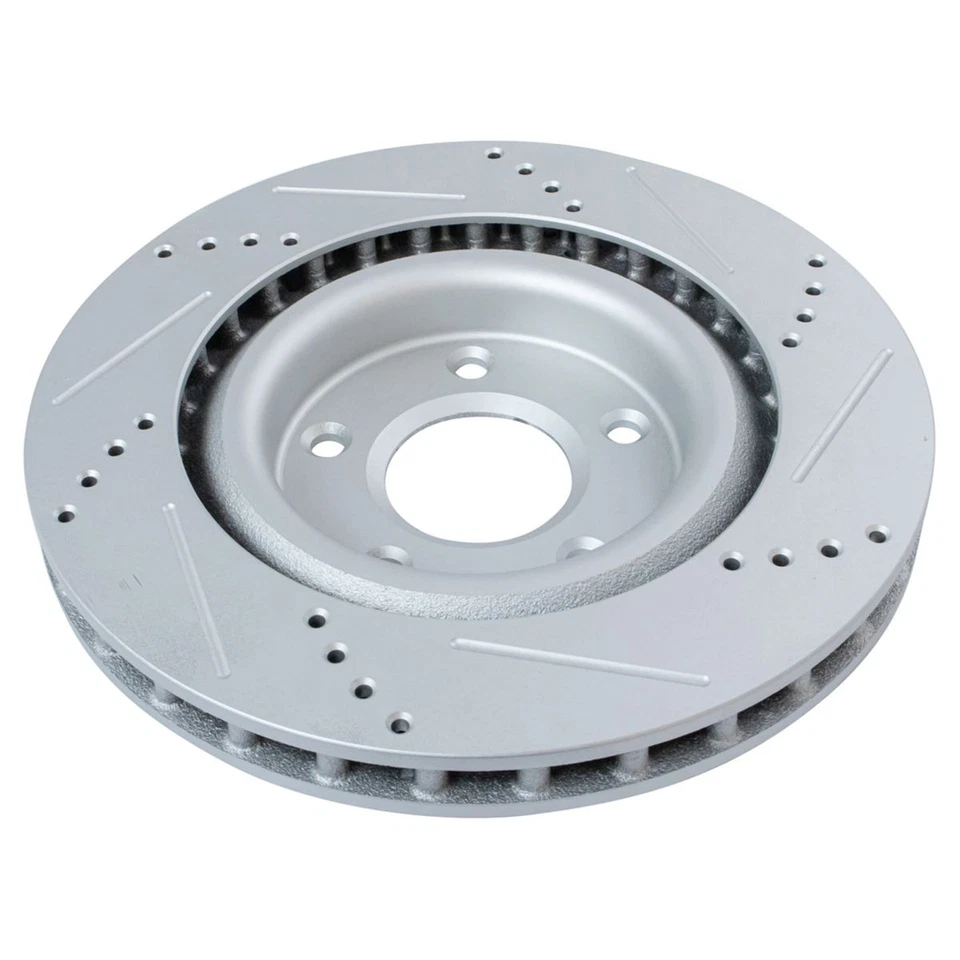 Drilled Brake Rotor Set Fits 2004-2009 Cadillac XLR 2005-2013 Chevrolet Corvette - Image 2 of 4