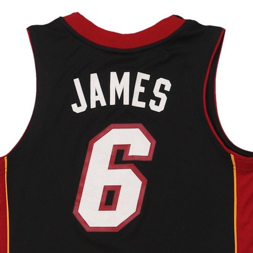 Age 11-12 Miami Heat Adidas NBA Jersey - Medium Black Polyester - Picture 5 of 9