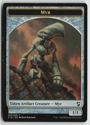 Survivor // Myr (023) Double-Sided Token MP 12 // 23 Commander 2018 MTG