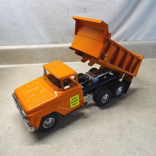 Vintage Tonka Big Mike Hydraulic Dump Truck + Box, State Hi-Way Don DeSalle - Picture 20 of 24