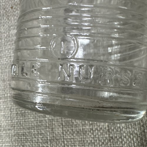 VINTAGE OVALE PHENIX NURSER CLEAR GLASS BABY BOTTLE, 8 OZ. USA - Picture 5 of 6