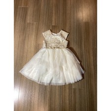 JONA MICHELLE Cream Lace Girls Formal Dress Size 5