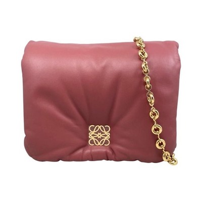  E4592 LOEWE Schultertasche Puffer Goya Bag AP40P41X01 Lammleder Anagramm Pfl...