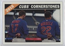 2015 Topps Heritage High Number Combo Cards Kris Bryant Addison Russell 00em