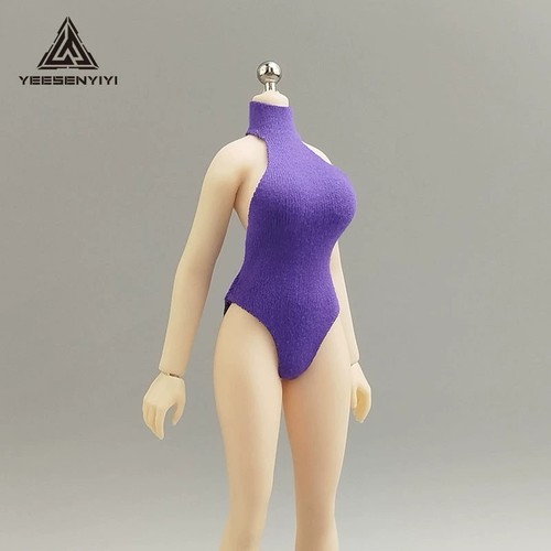 1:12 Elastic Bodysuit Swimsuit Underwear Female Clothes For 6" Action Figure Toy - Picture 3 of 22