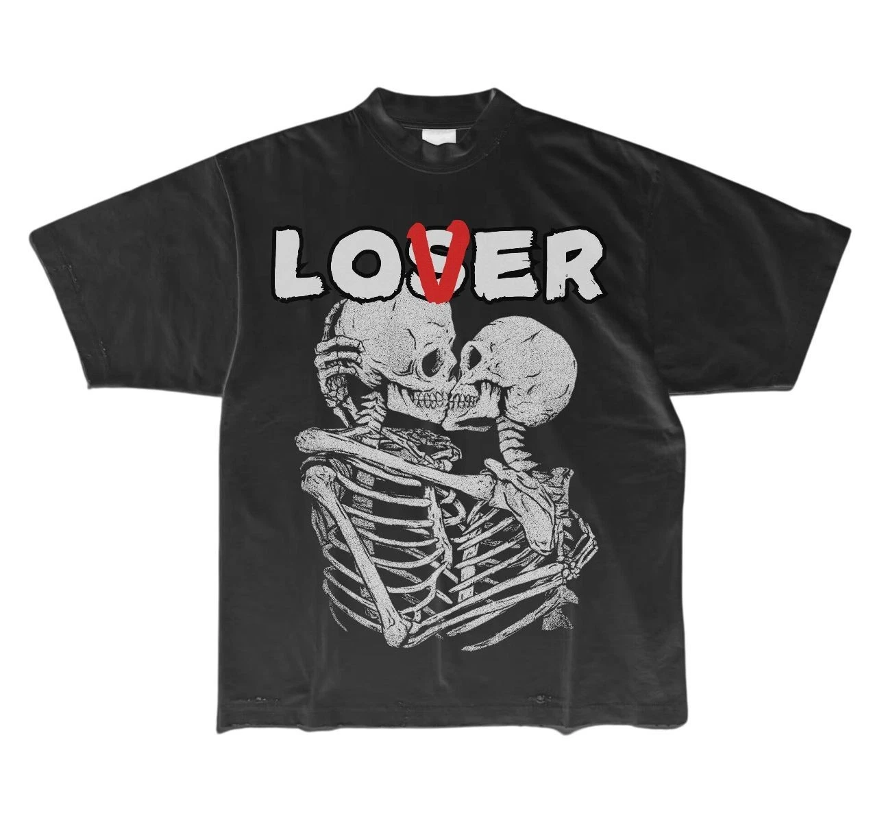 New LOVER/LOSER Skulls Skeleton Graphic Print Short Sleeve Unisex S-5XL T-Shirt
Opens in a new windo