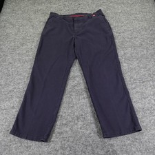 Bulwark FR Work Pants Mens 40x30 Navy Flame Resistant Straight CAT2 2112 ATPV10