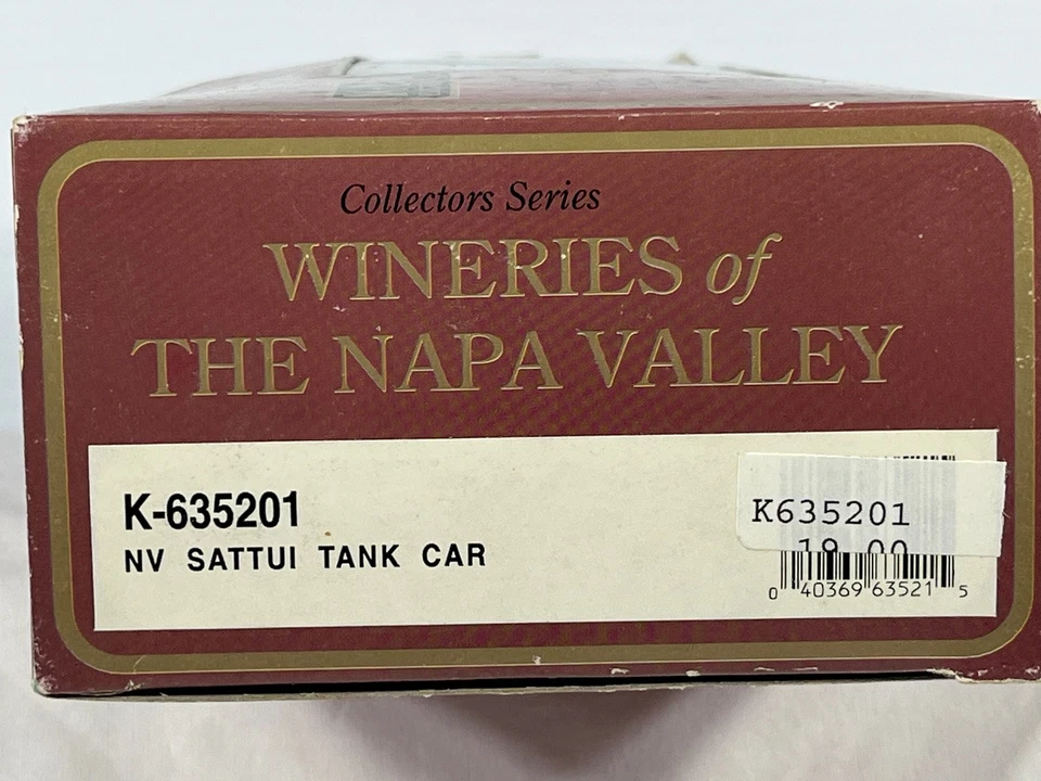 K-Line Sattui Wine Tank Car K-635201 NIB - Image 2 of 2