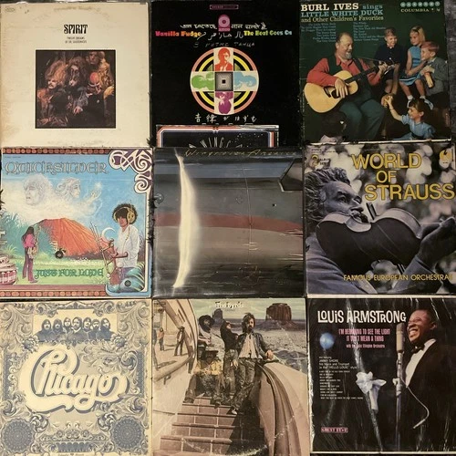 Vinyl Record Lot #13 Rock Wings Paul McCartney Psychedelic Rock Jazz Welk Blues