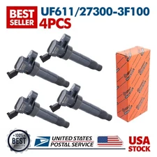 New Durable 4Pcs Ignition coils For Hyundai Sonata 2008-2015 UF611 27300-3F100