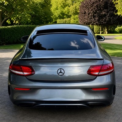 Mercedes C Class AMG Style Rear Boot Spoiler C205 A205 Black | eBay UK
