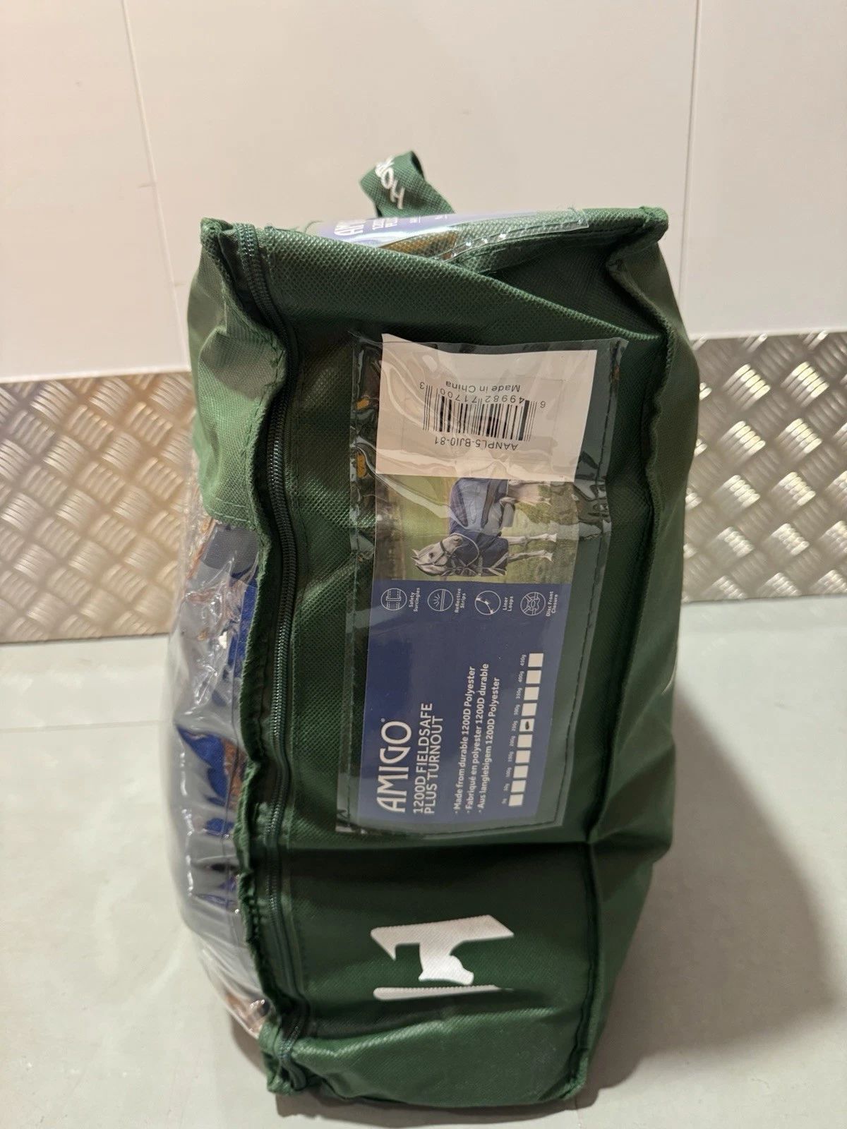 Horseware Amigo 1200D FieldSafe Plus Turnout Navy/Grey & Silver 155cm New 6