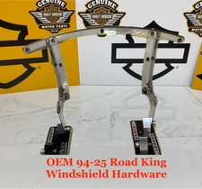 OEM 94-25 Harley Road King Windshield Hardware Only