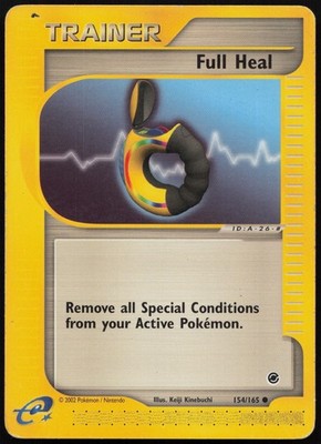 FULL HEAL COMMON EXPEDITION BASE SET 154/165 ENGLISCH GD 2002 POKEMON KARTE WOTC