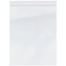 Plymor 10" x 13", 4 Mil Heavy Duty Zipper Reclosable Plastic Bags