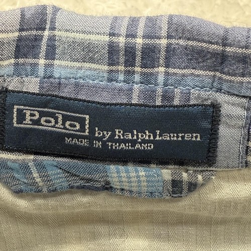 Polo Ralph Lauren Blazer Men Medium Patchwork Madras Plaid Sport Coat Preppy Y2K - Picture 15 of 16