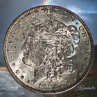 1886 $1 Morgan Silver Dollar, Brilliant Uncirculated, Colorful Toning,  Fast 🚢