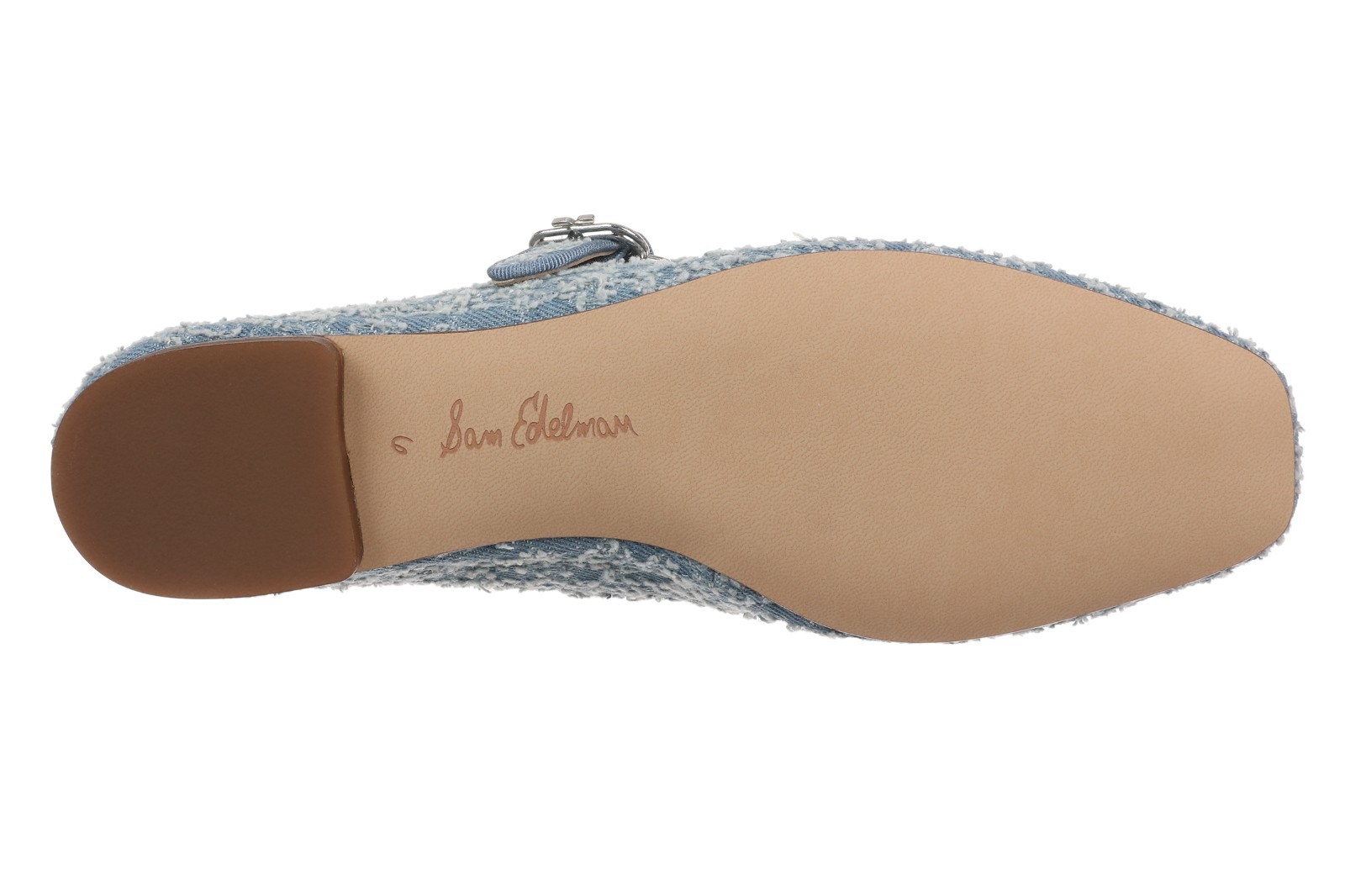 Sam Edelman Michaela Mary Jane Flat Light Blue Denim RRP £150 BNWT image 5