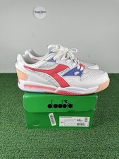 Size 9.5W/8M - Diadora Rebound Pink Purple White Sneakers 173079-C8245 Tried On