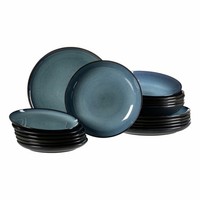 Ritzenhoff & Breker Bali Tafelservice 18-Tlg. Geschirrset Service Steinzeug Blau