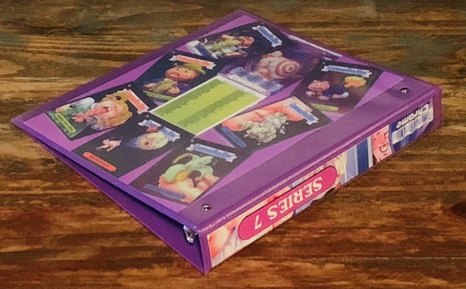 GARBAGE PAIL KIDS CHROME 7 ONE INCH STURDY 3 RING CARD STORAGE BINDER ONLY - Image 2 of 4