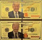 🔥 Pair of 24K Gold Trump $1000 Commemorative Foil Bills – Not Legal Tender 🔥 — photo 1