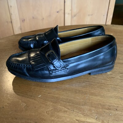 Cole Haan Black Buckle Strap Kiltie Loafers Mens 8.5 D | eBay display picture 3