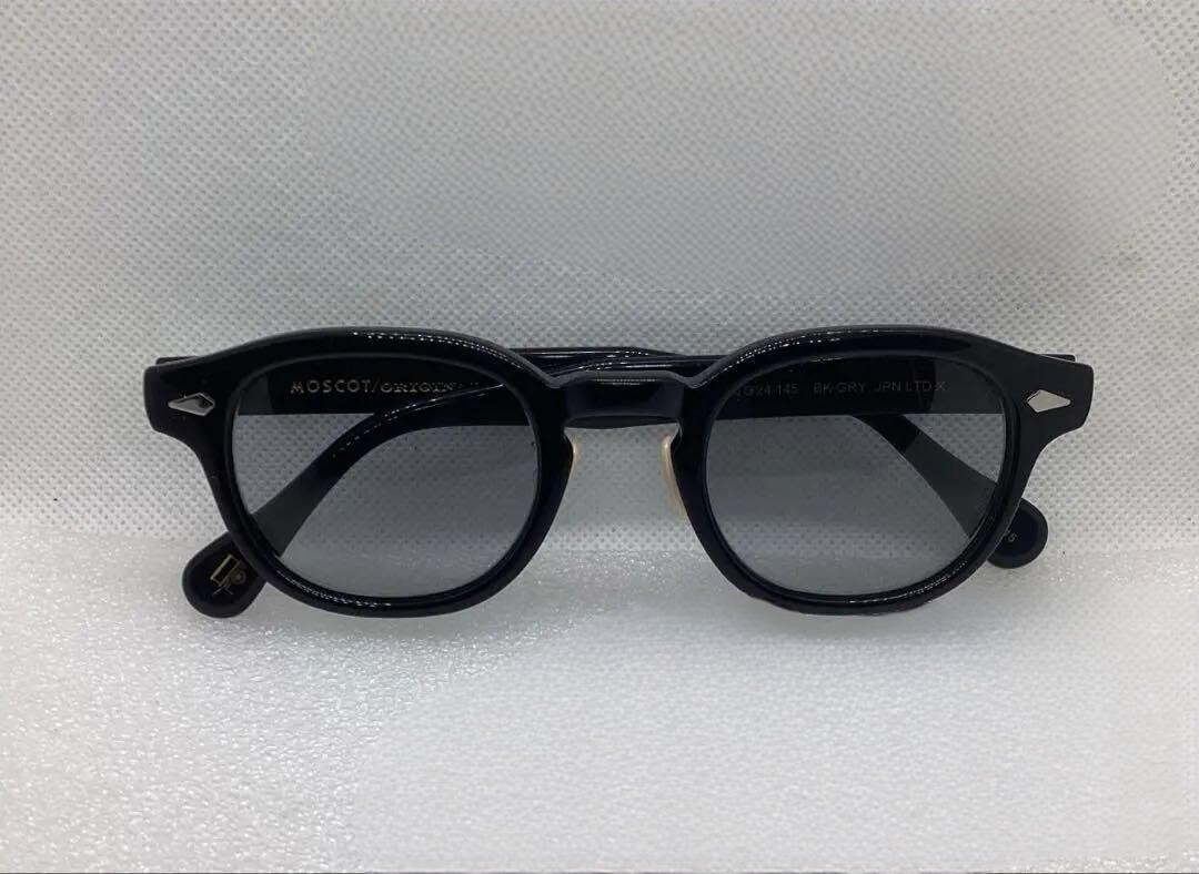 MOSCOT LEMTOSH JAPAN LIMITED 46 24-145 SUNGLASSES BLACK MOSCOT LEMTOSH JAPAN LIMITED 46 24-145 SUNGLASSES BLACK