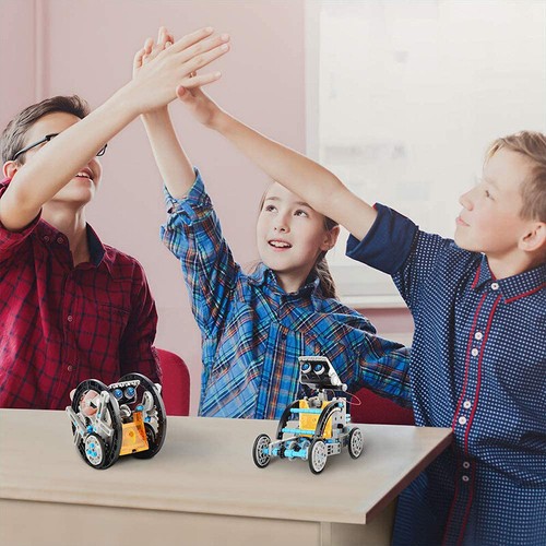 Stem 13 In 1 Education Solar Robot Toys 190 Pieces DIY Building Science-Grey - Picture 11 of 13