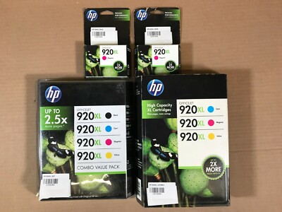 HP 920XL MM/CMY/CMYK Ink Cartridges For Officejet 6000/6500  - EXP. 2010-2015 - 
