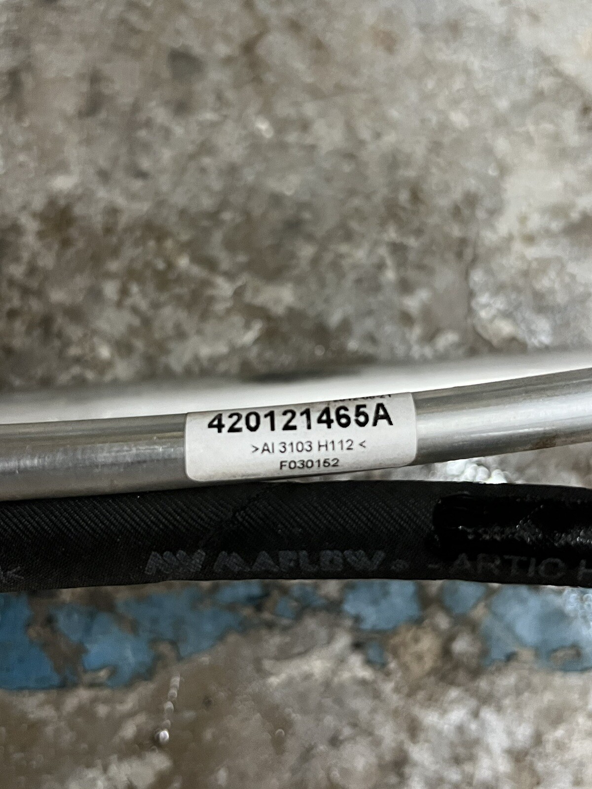 2012 AUDI R8 OEM UNDERBODY A/C AIR CONDITIONER PIPE LINE HOSE TUBE 420121465A