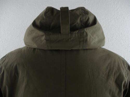 Men's S Banana Republic Safari Military Parka Vintage Green Sherpa Lined Snorkel - Picture 8 of 24