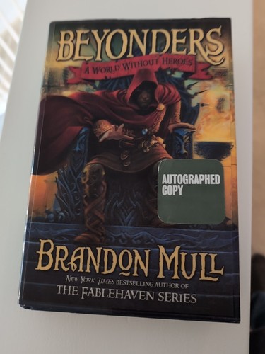 Beyonders Ser  A World Without Heroes by Brandon Mull Autograph pre release copy - Bild 1 von 4