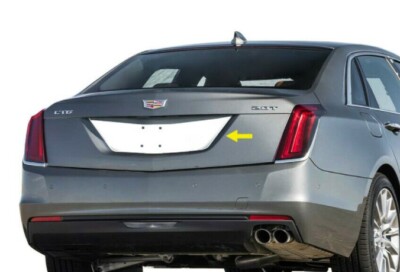 2016-2020 Cadillac CT6 License Plate Trim Backdrop Chrome Stainless Steel Accent