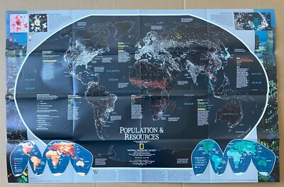Map National Geographic  Population 1998